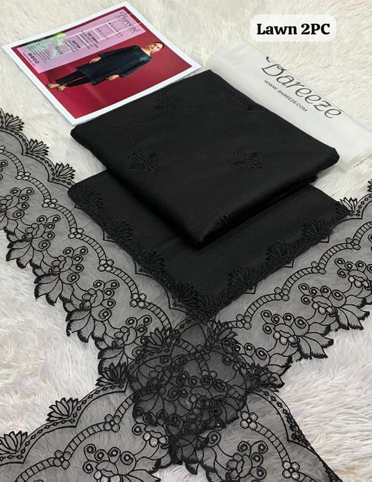 BAREEZA LAWN EMB 2PC UNSTICHED