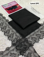 BAREEZA LAWN EMB 2PC UNSTICHED