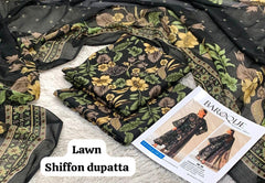 LAWN SHAFOON DUPPATA 3PC