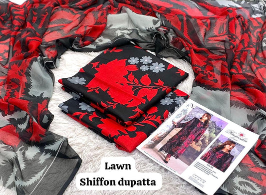 RAMSHA LAWN 3PC UNSTICHED