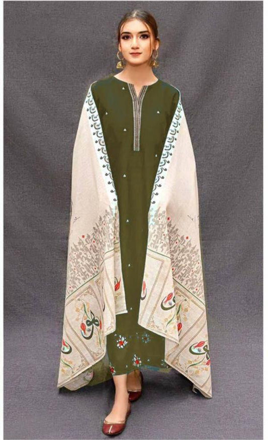 EMBEROIDERY LAWN 3PC UNSTICHED