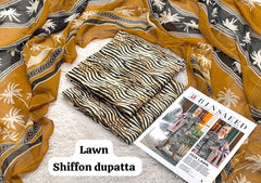 LAWN SHAFOON DUPPATA 3PC