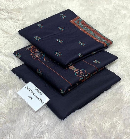 PRINTED DHANK 3PC UNSTIHED