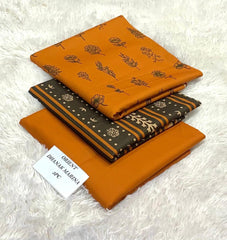 PRINTED DHNAK 3PC UNSTICHED