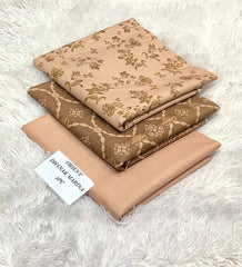 PRINTED DHANK 3PC UNSTICHED