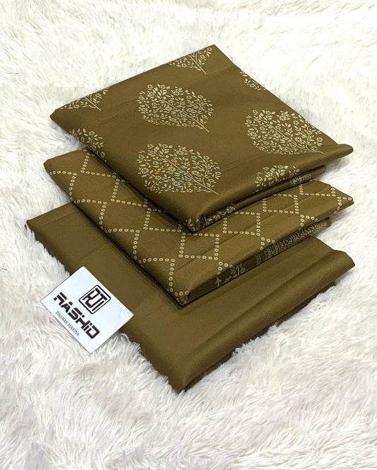 PRINTD DHANK 3PC UNSTICHED