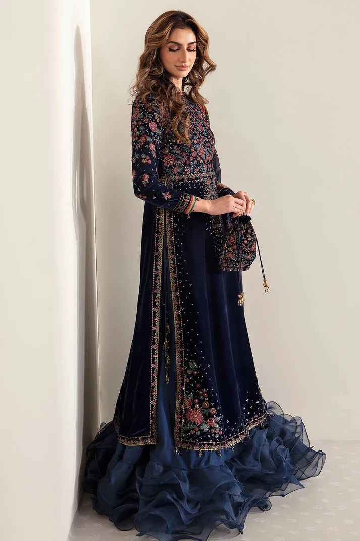 Chiffon Velvet 3Pc Suit  Jazmin velvet luxury wedding Collection