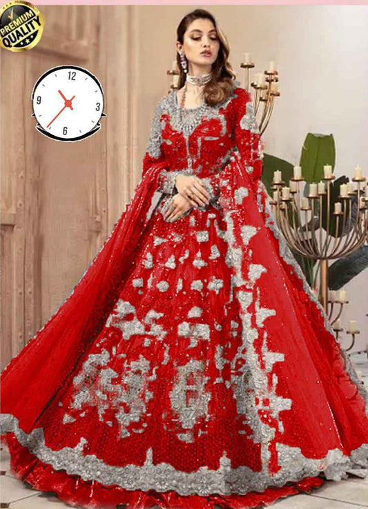 MARIA.B BRIDAL WEDDING WINTER NET MAXI