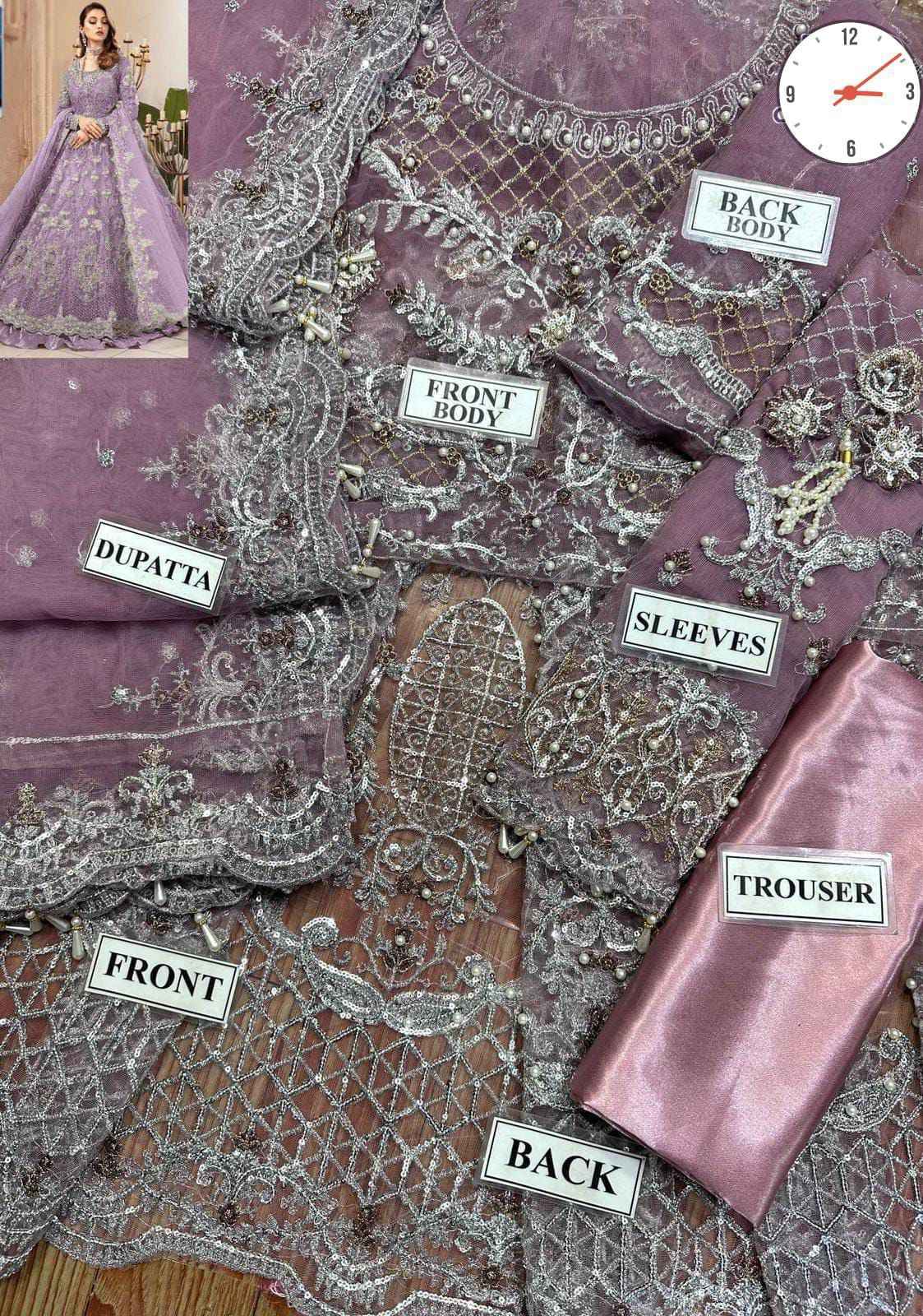 MARIA.B BRIDAL WEDDING WINTER NET MAXI