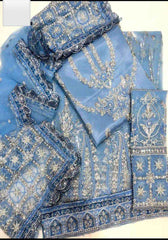 Afrozeh Fully Embroidered Mexi Unstiched