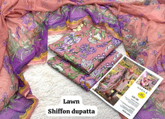 MARIA B LAWN 3PC UNSTICHED