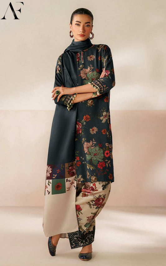 IZNIK LAWN 3PC UNSTICHED