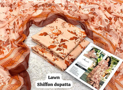 ANEELA LAWN 3PC UNSTICHED