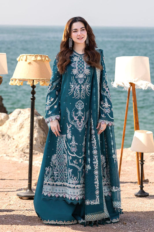 QALAMKAR Embroidered Lawn Suit with Bamber Dupatta