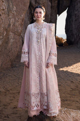 Qalamkar Luxury Lawn: Chikankari with Khaddi Net Dupatta