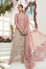 Maria.B Wedding Edition MD 963: 3D Handwork & Embroidered Sleeves