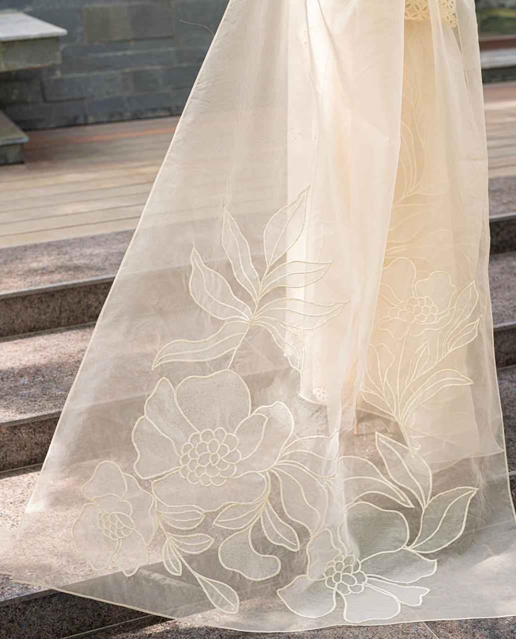 Valentina Creme-24 | Luxury Unstitched Collection