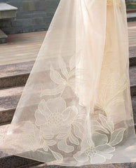 Valentina Creme-24 | Luxury Unstitched Collection