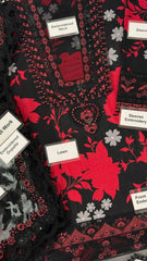 Ramsha Premium Embroidered Lawn &amp; Chiffon 3PC Suit