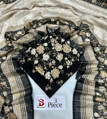 BIN SAEED | Premium Unstitched 3-Piece Lawn Suit (Article 2)