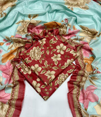 BIN SAEED | Premium Unstitched 3-Piece Lawn Suit (Article 9)