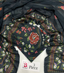 BIN SAEED | Premium Unstitched 3-Piece Lawn Suit (Article 14)