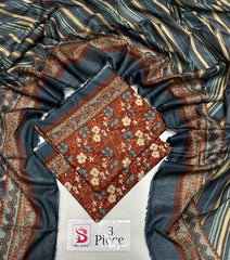 BIN SAEED | Premium Unstitched 3-Piece Lawn Suit (Article 21)