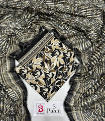 BIN SAEED | Premium Unstitched 3-Piece Lawn Suit (Article 23)