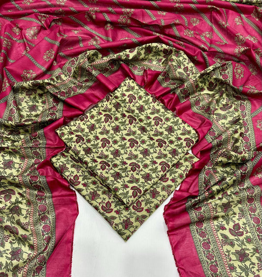 BIN SAEED | Premium Unstitched 3-Piece Lawn Suit (Article 33)