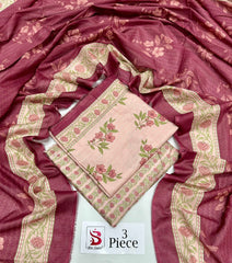 BIN SAEED | Premium Unstitched 3-Piece Lawn Suit (Article 34)